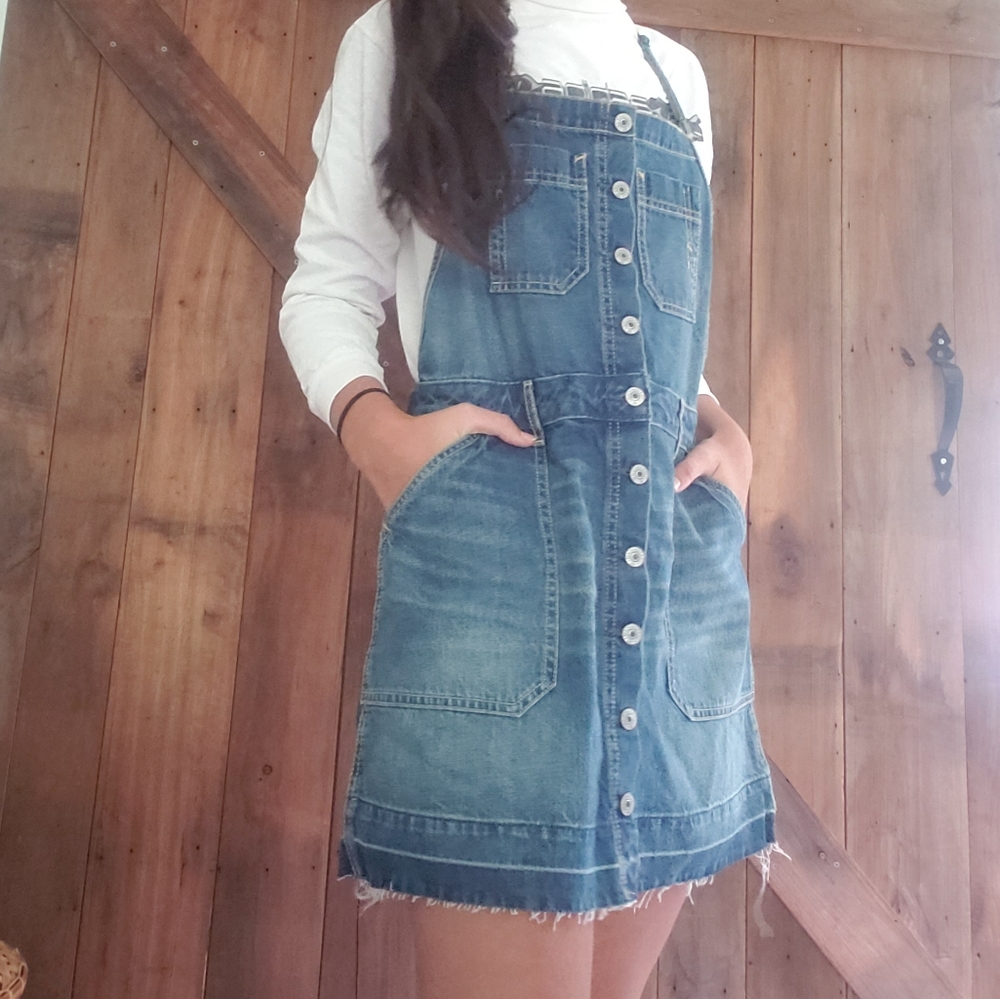 Abercrombie denim overall dress